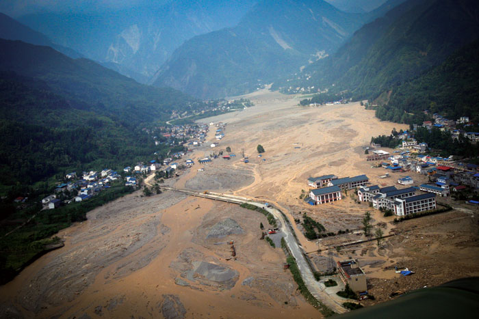 四川绵竹山体滑坡